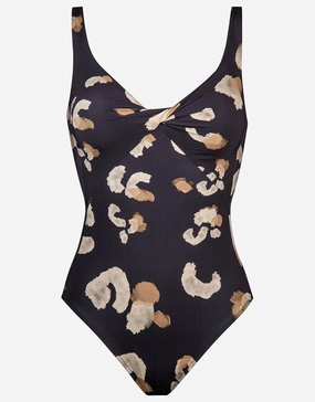 Abstraction Twist Front Swimsuit pool-ready swimwear for women, trendy swimwear collection
