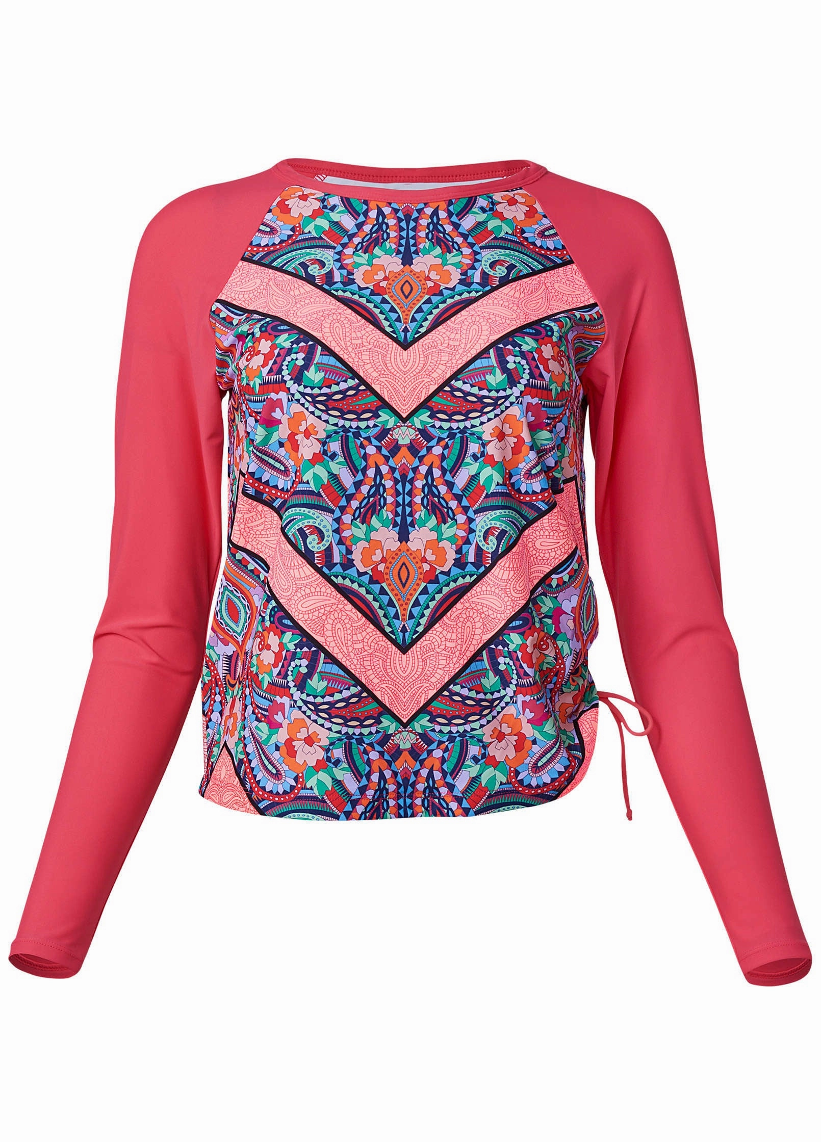 Adjustable Side Rash Guard - Pop Paisleys