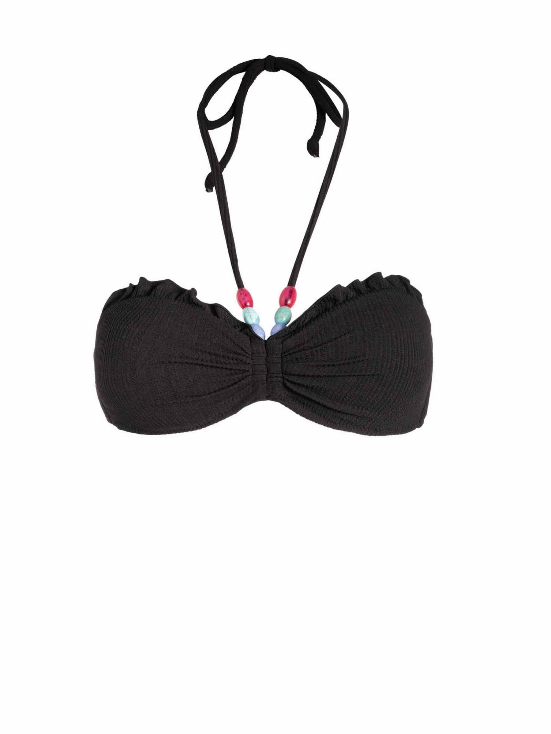 Alexis Top In Black Texture high waist swimwear women, swimsuit for women beachwear