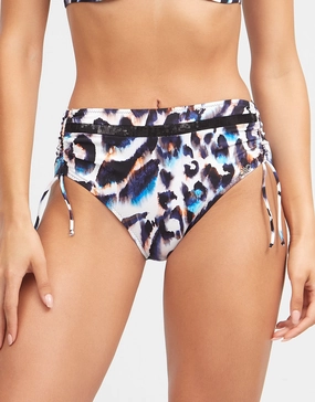Alika Maxi Bikini Pant - Animal adjustable swim bottoms women, flattering bikini bottoms