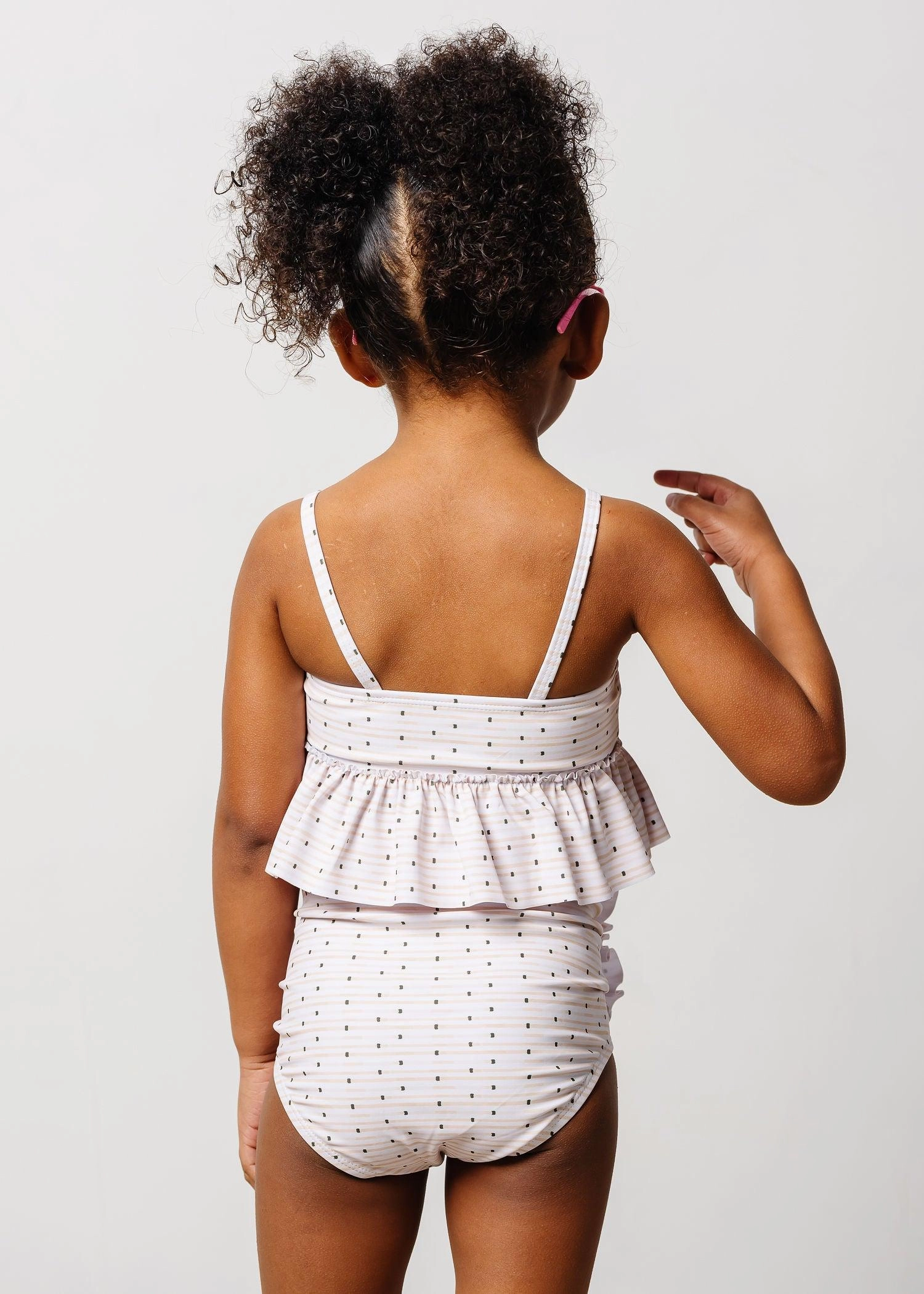 All Neutral | Mini Down in Front Ruffle Bottoms