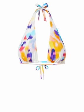 Allison Top Floral Ikat high waist swimwear women, swimsuit for women beachwear