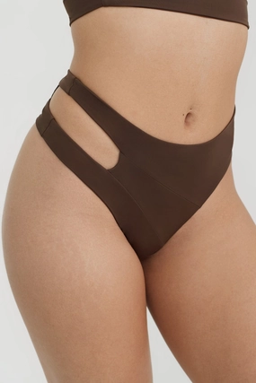Amara Bottom - Chocolate soft fabric swimwear women, resort swimwear for ladies