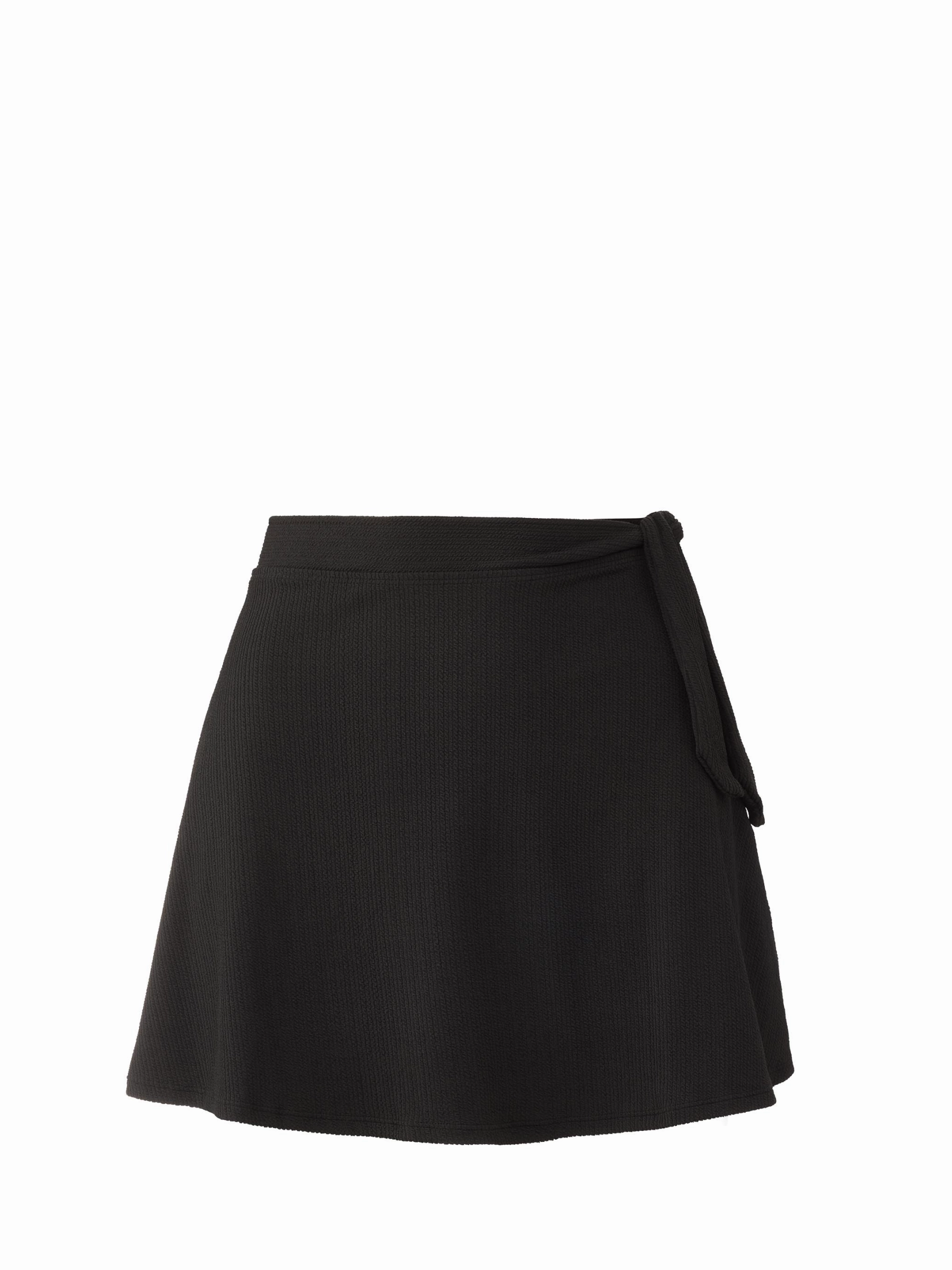 Amy Swim Skirt Black Texture high waist swimwear women, swimsuit for women beachwear