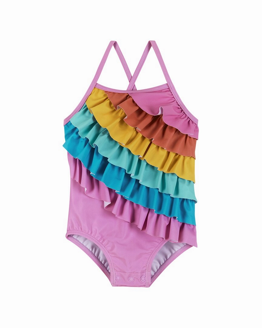 Andy & Evan Ruffle Detail Swimsuit cute swimsuits for teen girls, modest teen swimwear