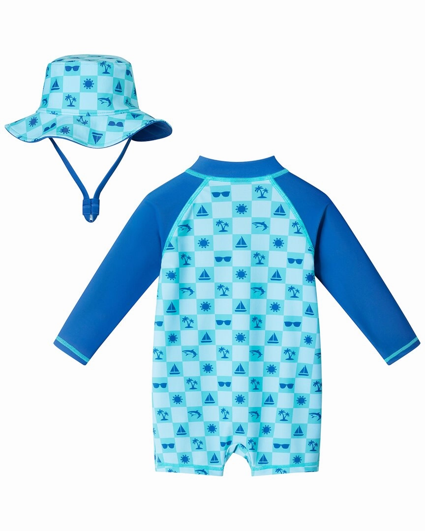 Andy & Evan Swim Romper & Hat