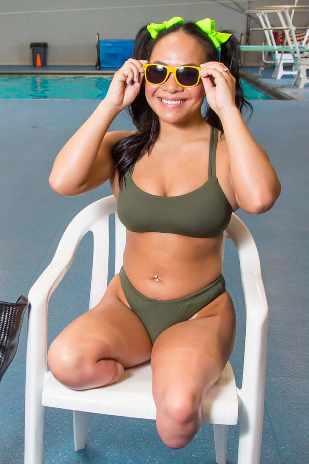 Andy Bikini Bottom - Army all types of swimwear, stylish swimwear for all body types