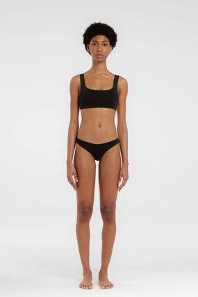Aria Top - Black soft fabric swimwear women, resort swimwear for ladies