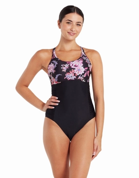 Artisan Multiway Swimsuit - Black/Pink minimalistic swimsuits women, sleek swimwear styles