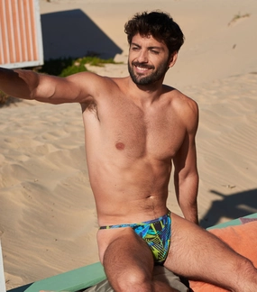 Aruba Tan Through Swim Tanga affordable men's swimwear, summer swimwear for men