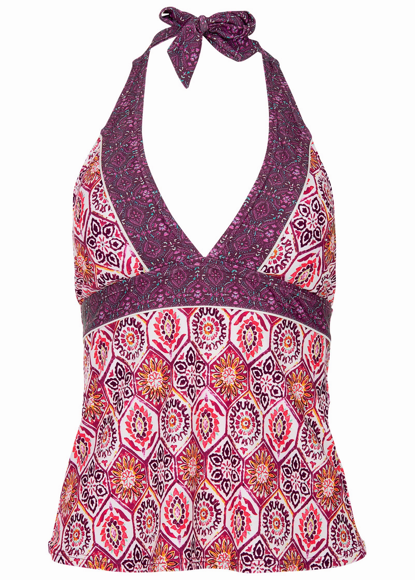 Athens Halter Tankini - Royal Mosaic