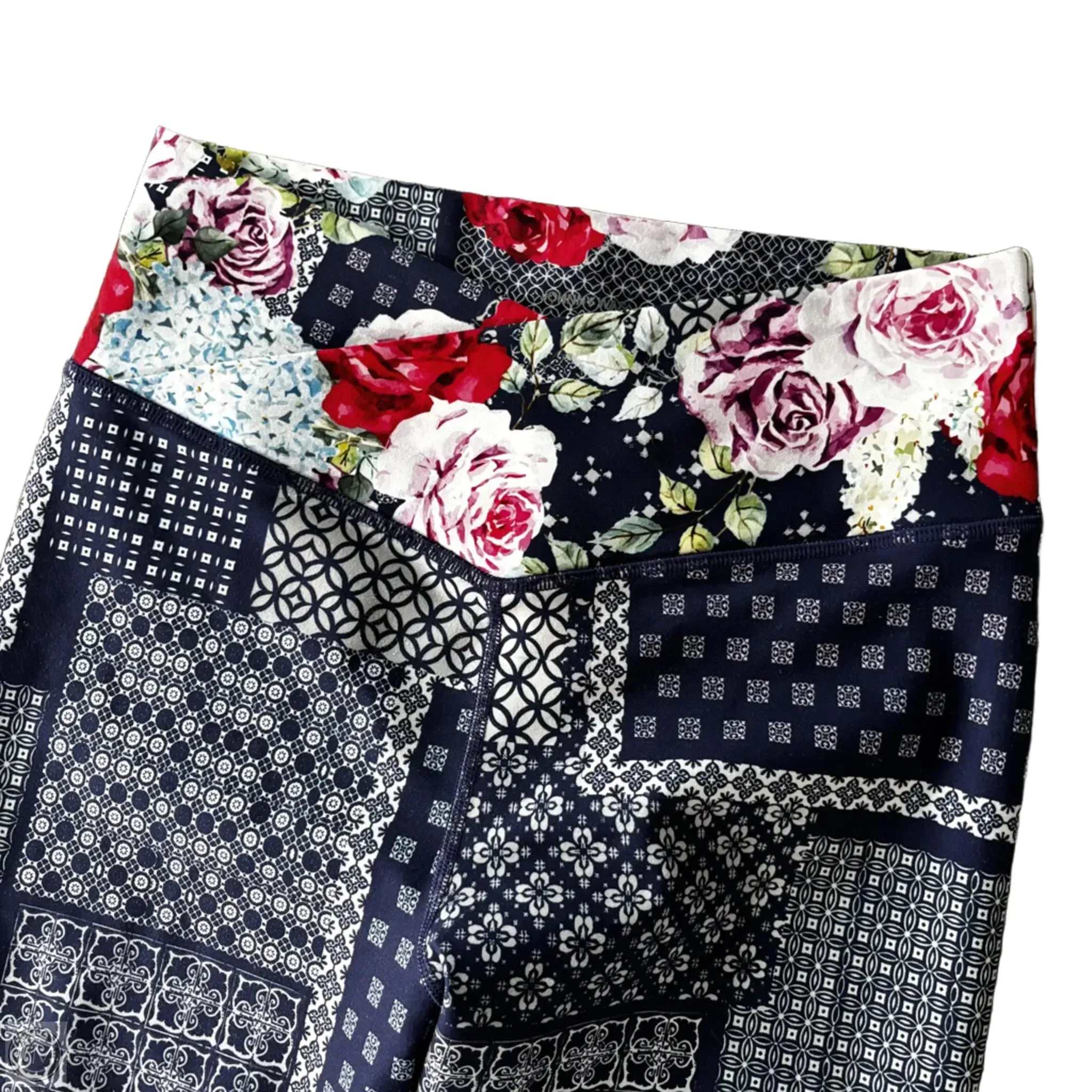 Athletic Leggings By Johnny Was In Floral Print, Size: S Johnny Was Clothing