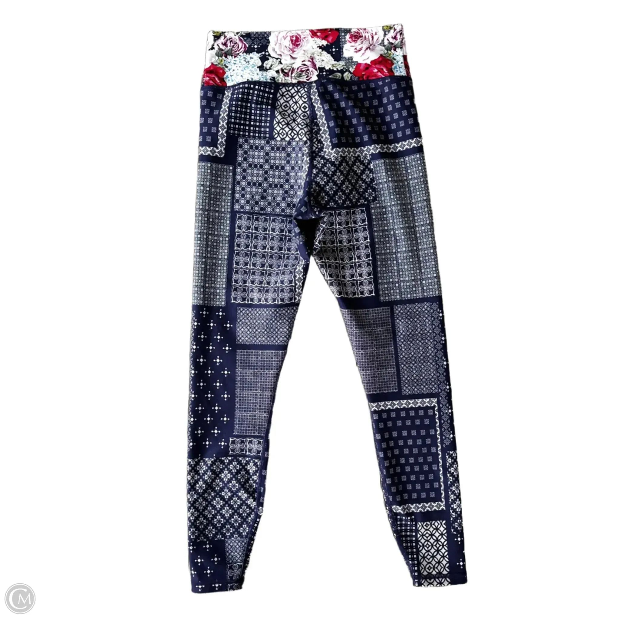 Athletic Leggings By Johnny Was In Floral Print, Size: S Johnny Was Clothing