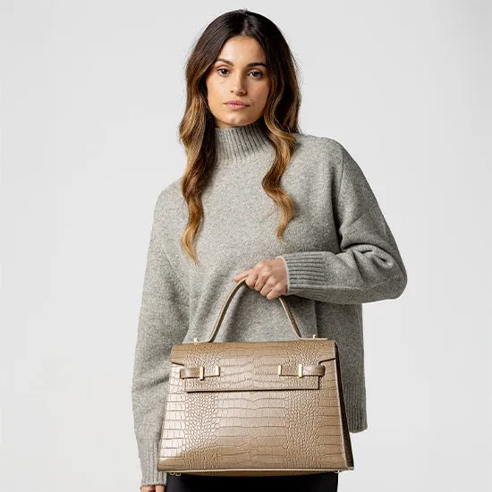 Ava Croco  14" - Light Beige