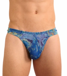 Azure Tan Through Swim Thong affordable men's swimwear, summer swimwear for men
