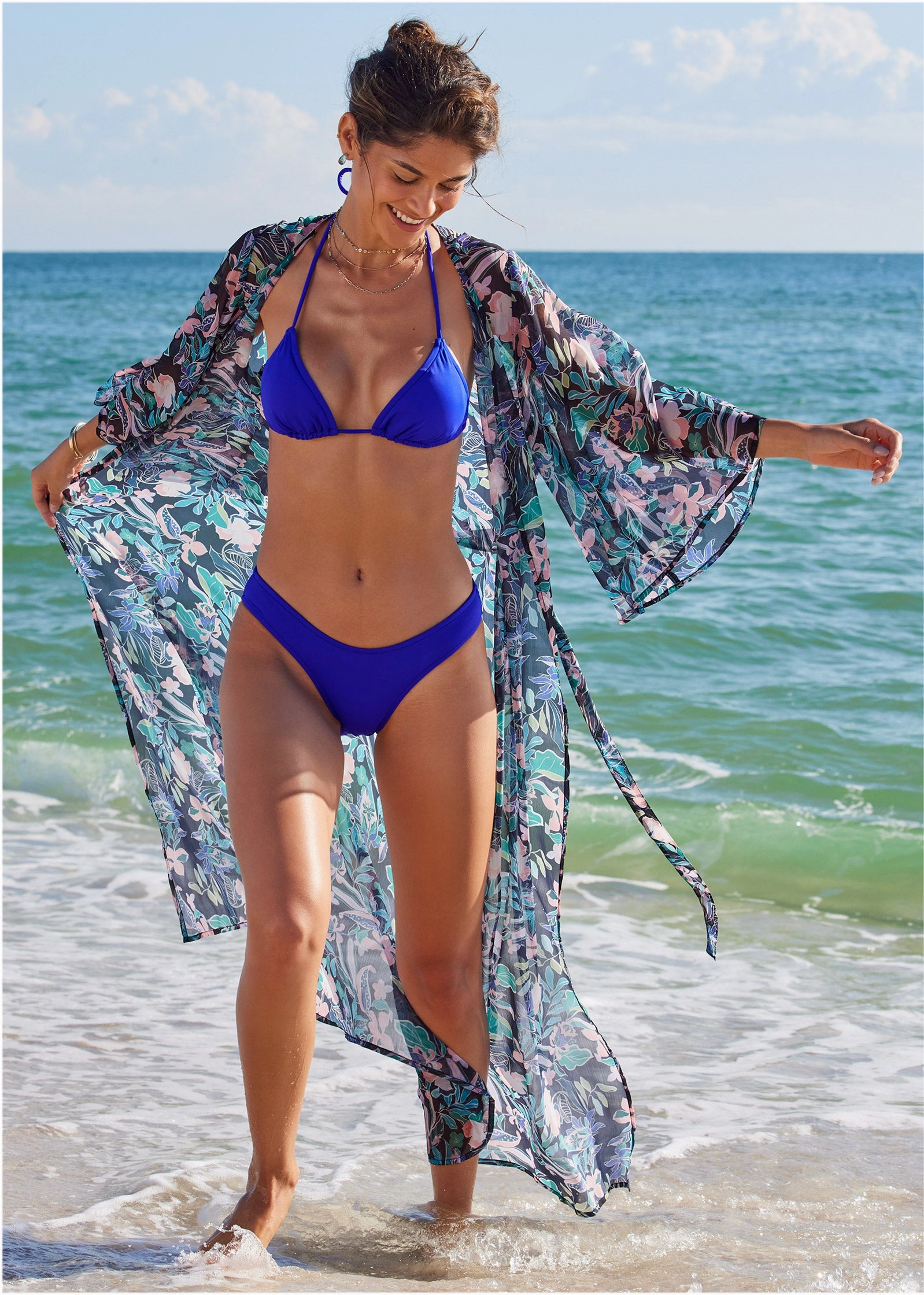 Bali Moderate Bottom - Cobalt Blue swimwear for all body types, comfortable womens beachwear