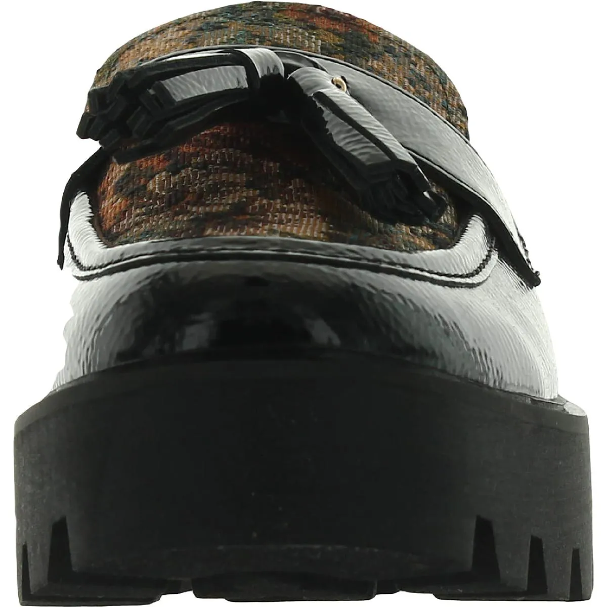 Balinna Womens Patent Loafer Heels