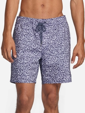 Barba Roses Elastic 17'' Boardshorts men's boardshorts swimwear, long swim shorts for men