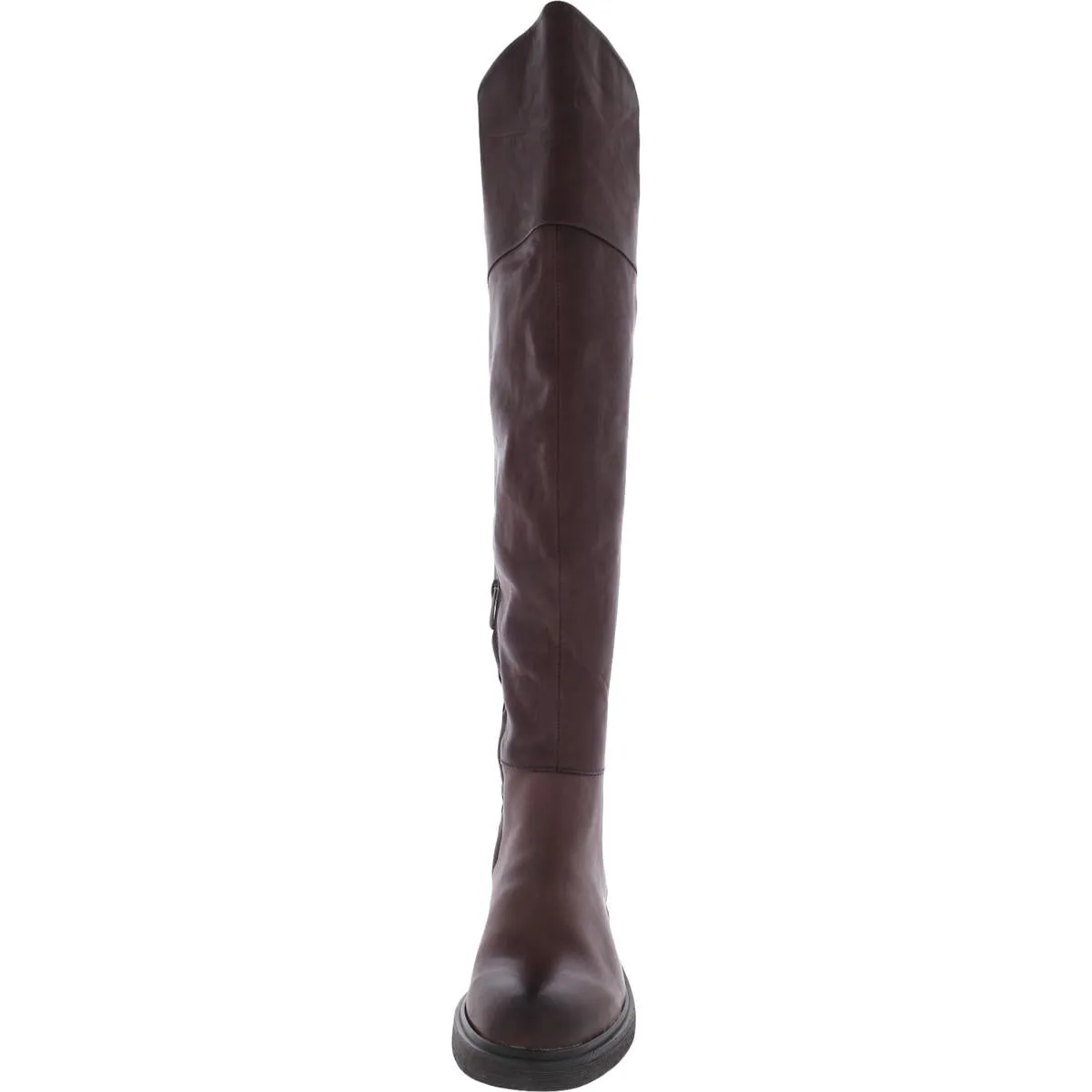 Battina Womens Leather Block Heel Over-The-Knee Boots ecco Shoes