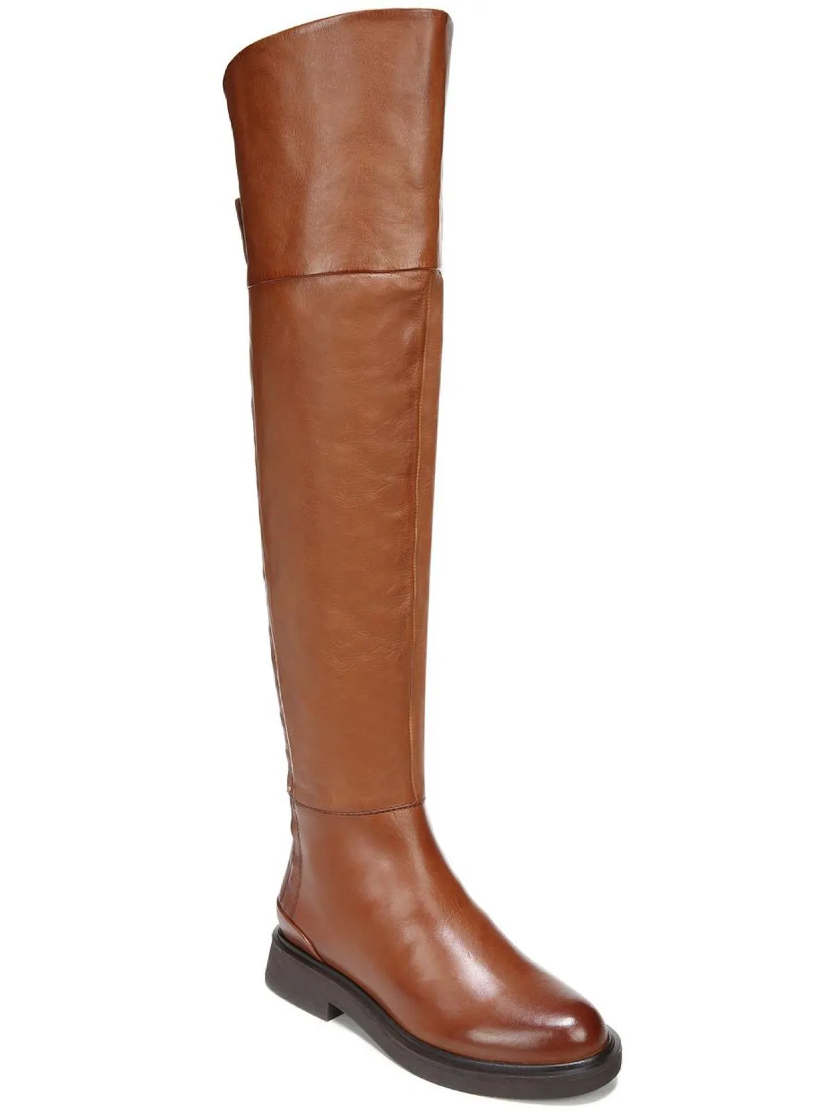 Battina Womens Leather Block Heel Over-The-Knee Boots ecco Shoes