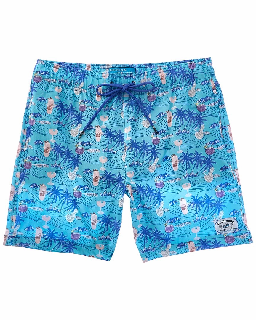 Beach Bros Beach Drinks Swim Trunk mens full coverage swimwear, stylish mens swim trunks
