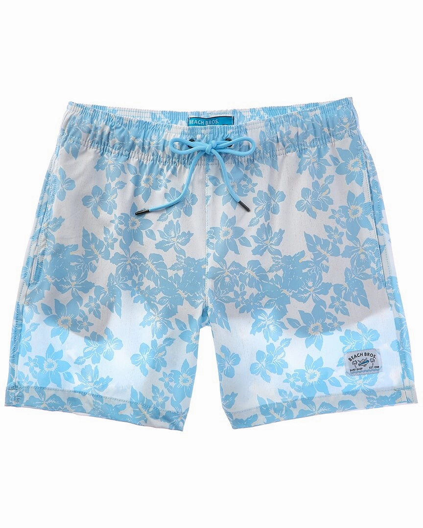 Beach Bros Scattered Floral Swim Trunk mens full coverage swimwear, stylish mens swim trunks