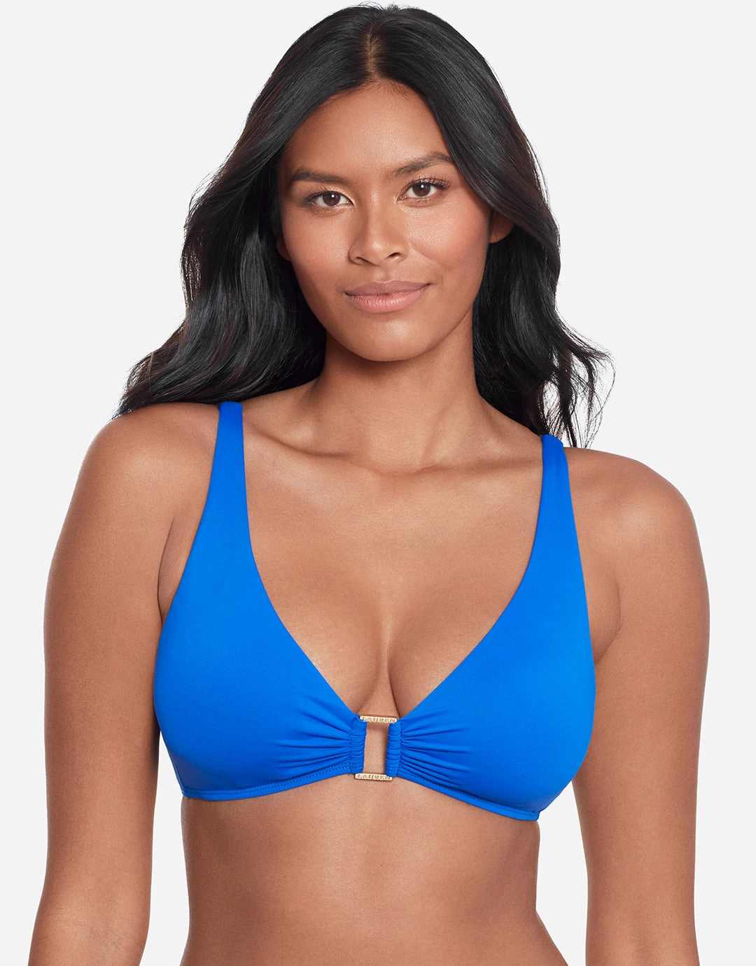 Beach Club Solids Ring OTS Bikini Top - Royal Blue full coverage swim tops, cute bikini tops