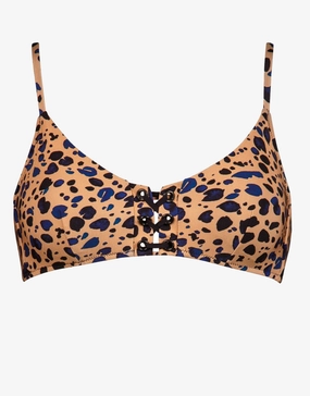 Beach Pebbles Bikini Top - Black Sandstone stylish swimwear tops, womens beach tops