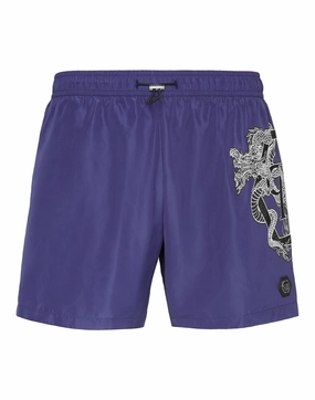 Beachwear Short Trousers Dragon mens full coverage swimwear, stylish mens swim trunks