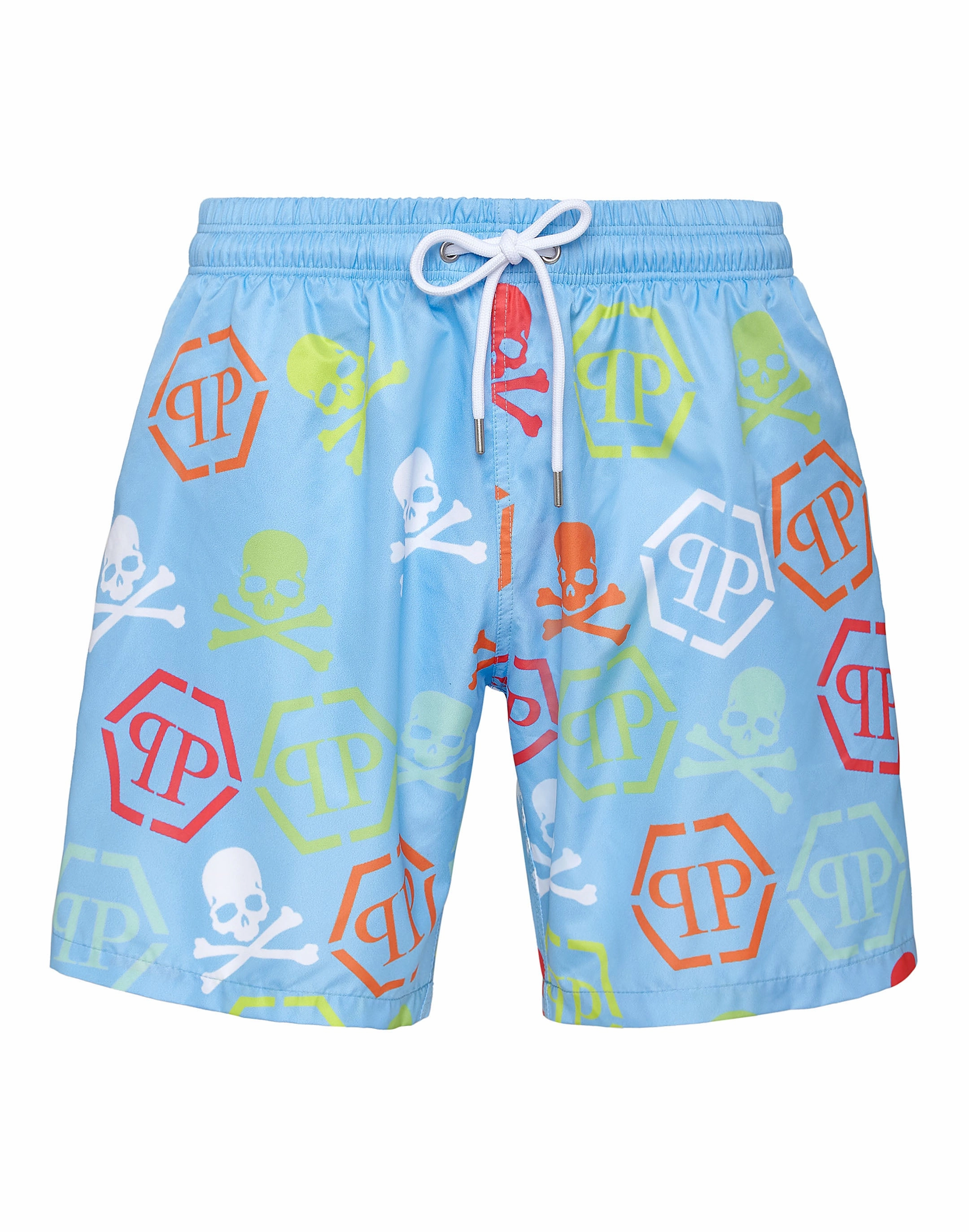 Beachwear Trousers Skull and Plein mens full coverage swimwear, stylish mens swim trunks