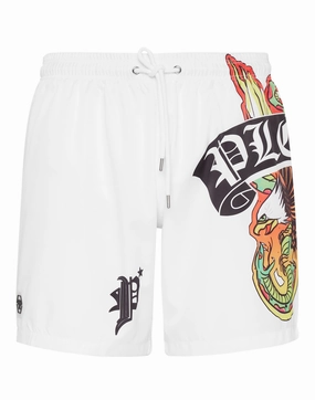 Beachwear Trousers Tattoo Patches mens beach swimwear, quick dry mens swimsuits