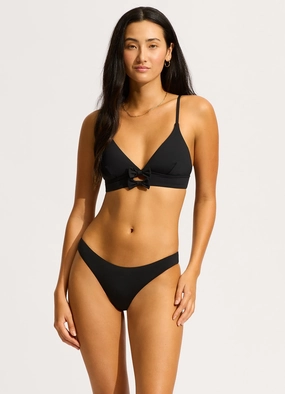 Beau Mini Hipster Bikini Bottom - Black high waist bikinis women, cheeky cut bikinis for women