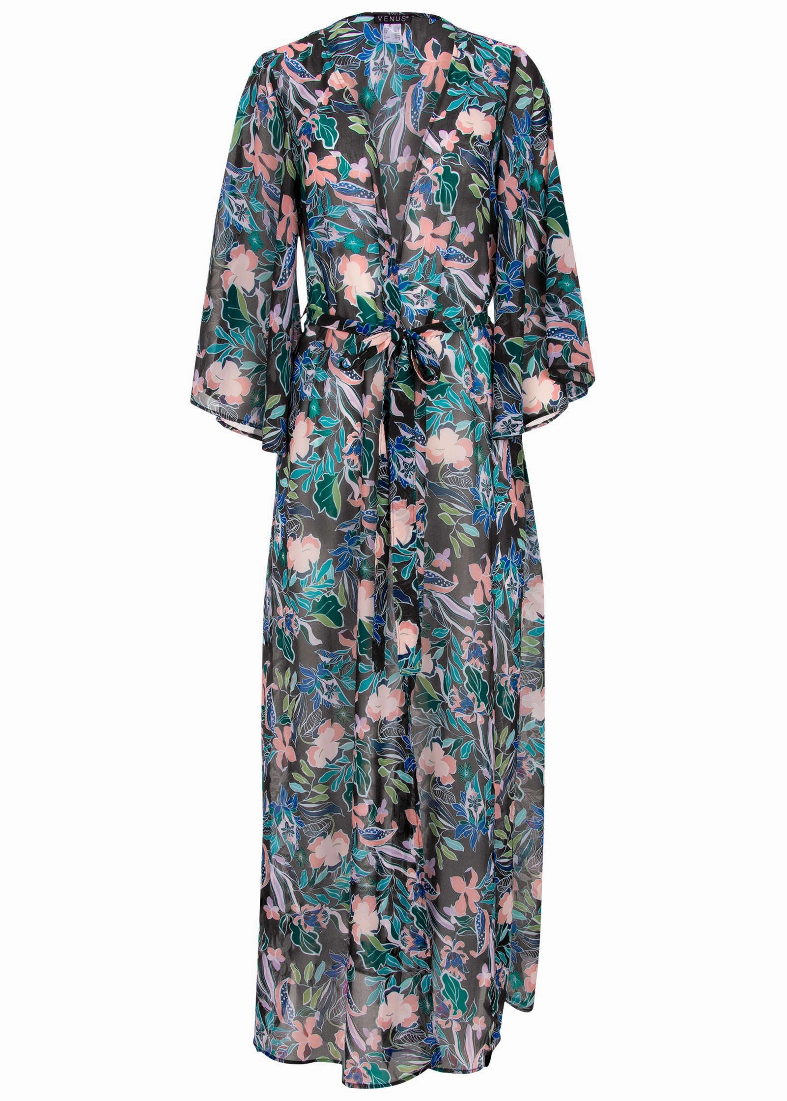Bell Sleeve Long Cover-Up - Tropical Walks