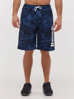 Bermuda Camo Swim Shorts mens full coverage swimwear, stylish mens swim trunks