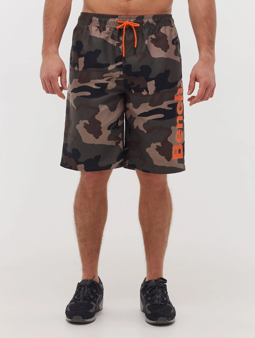 Bermuda Camo Swim Shorts mens full coverage swimwear, stylish mens swim trunks