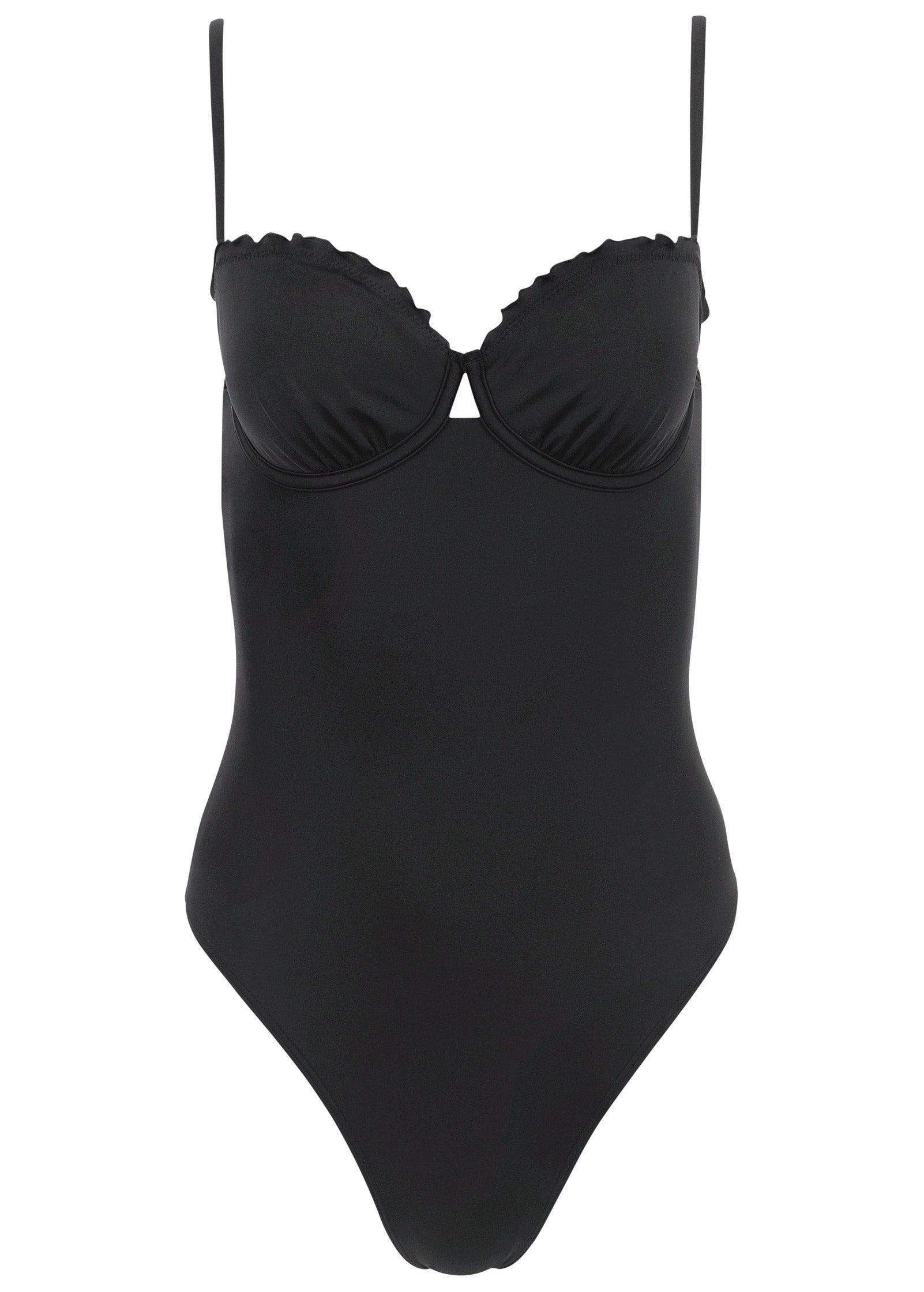 Bermuda Underwire One-Piece - Black