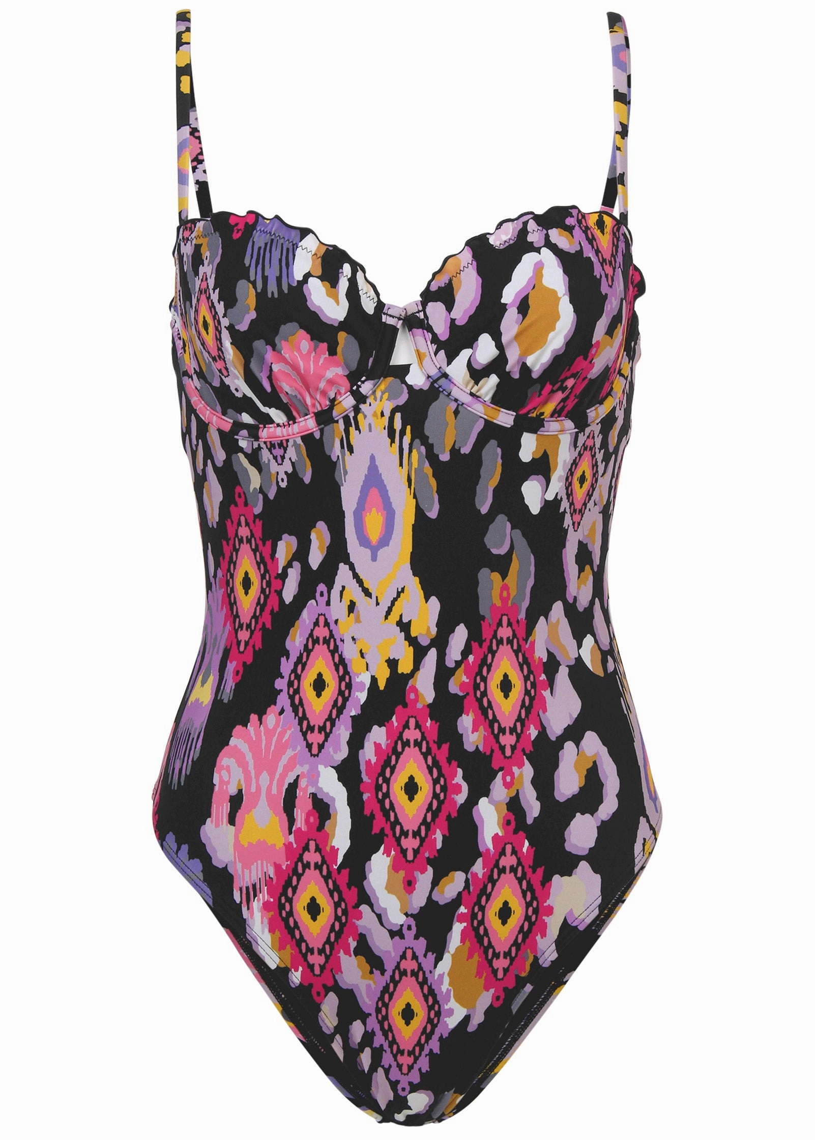 Bermuda Underwire One-Piece - Desert Ikat Black