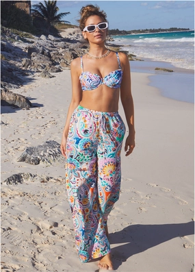Bermuda Underwire Top - Fiesta Floral womens sun protection swimwear, trendy swimwear collection