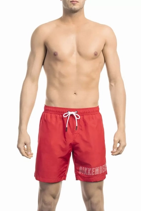 Bikkembergs Polyester Men Swim Men's Short mens full coverage swimwear, stylish mens swim trunks