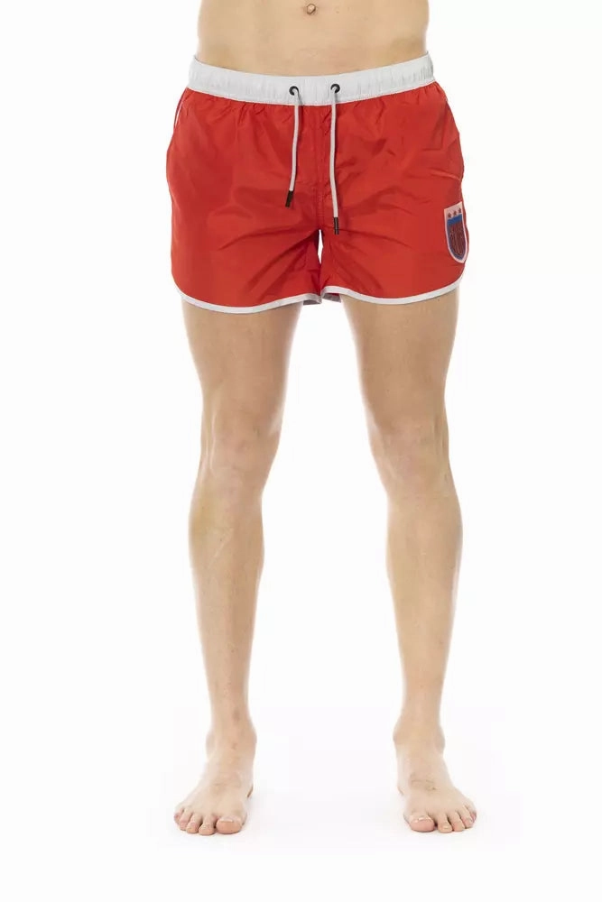 Bikkembergs Polyester Men Swim Men's Short mens full coverage swimwear, stylish mens swim trunks