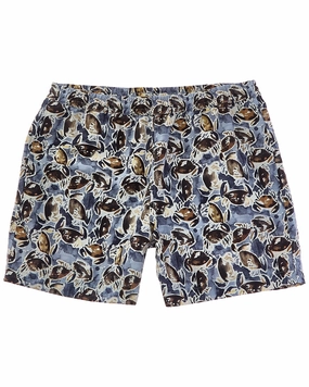 Billy Reid Crab Swim Trunk mens beach swimwear, quick dry mens swimsuits