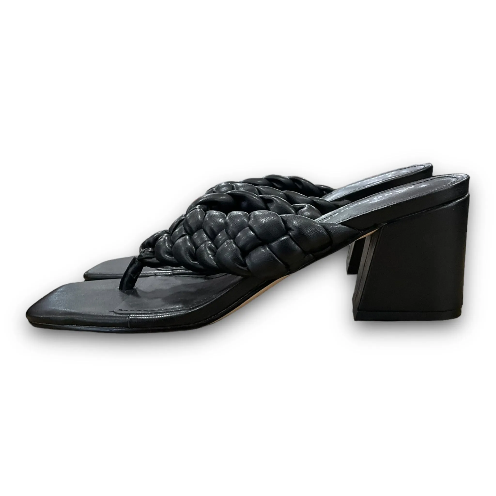 Black Sandals Heels Block Marc Fisher, Size 7.5 marc-fisher