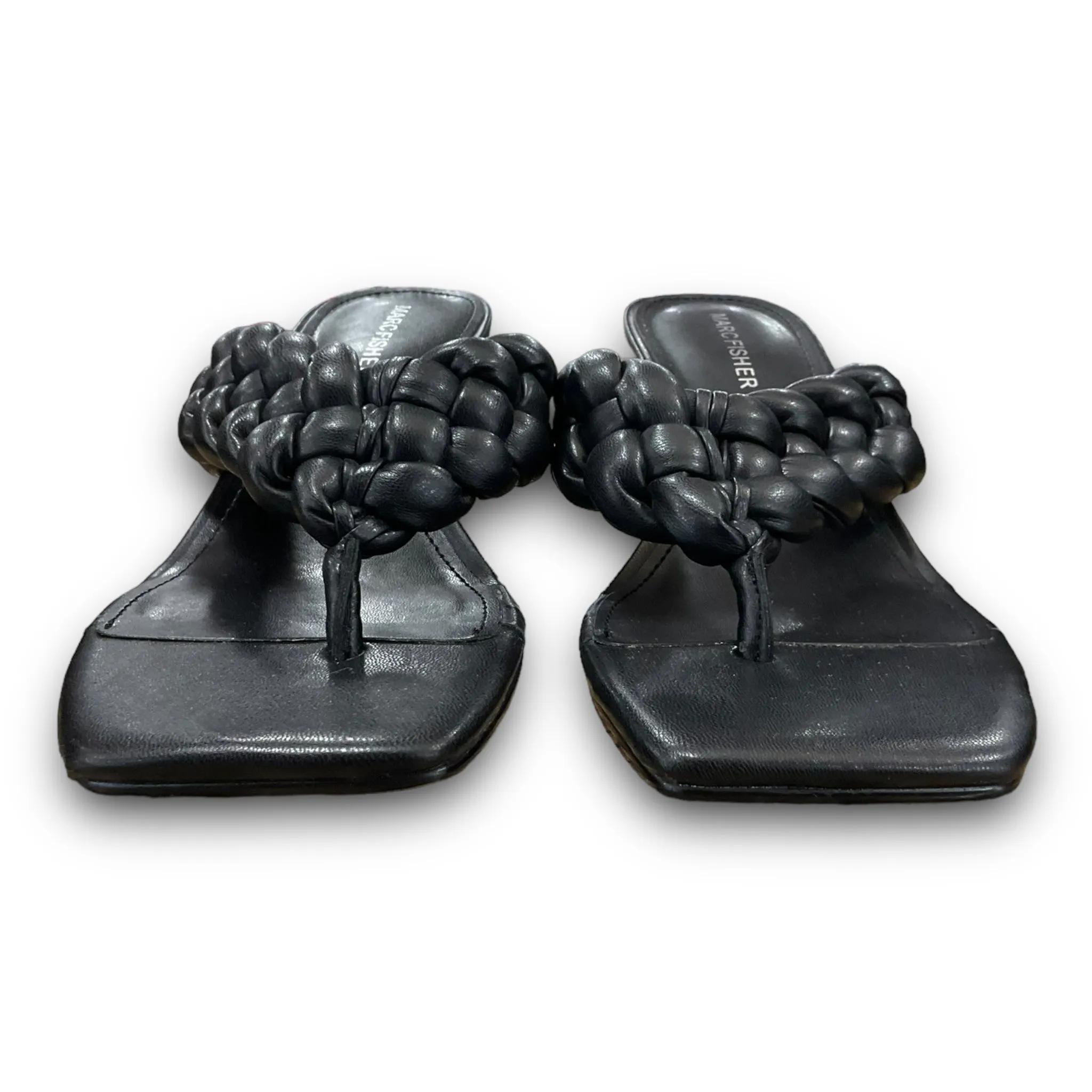 Black Sandals Heels Block Marc Fisher, Size 7.5 marc-fisher