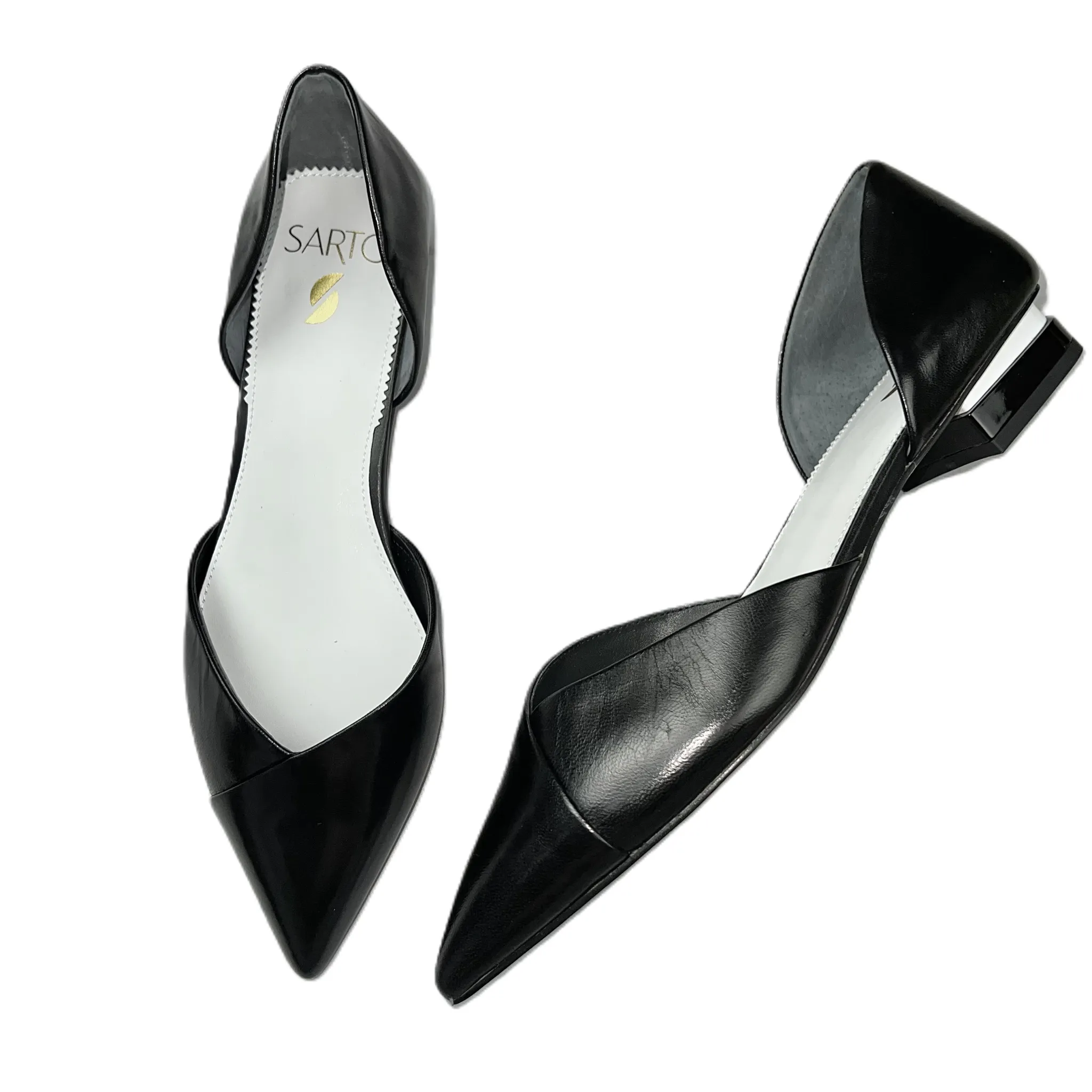 Black Shoes Flats By Franco Sarto, Size: 7 franco sarto