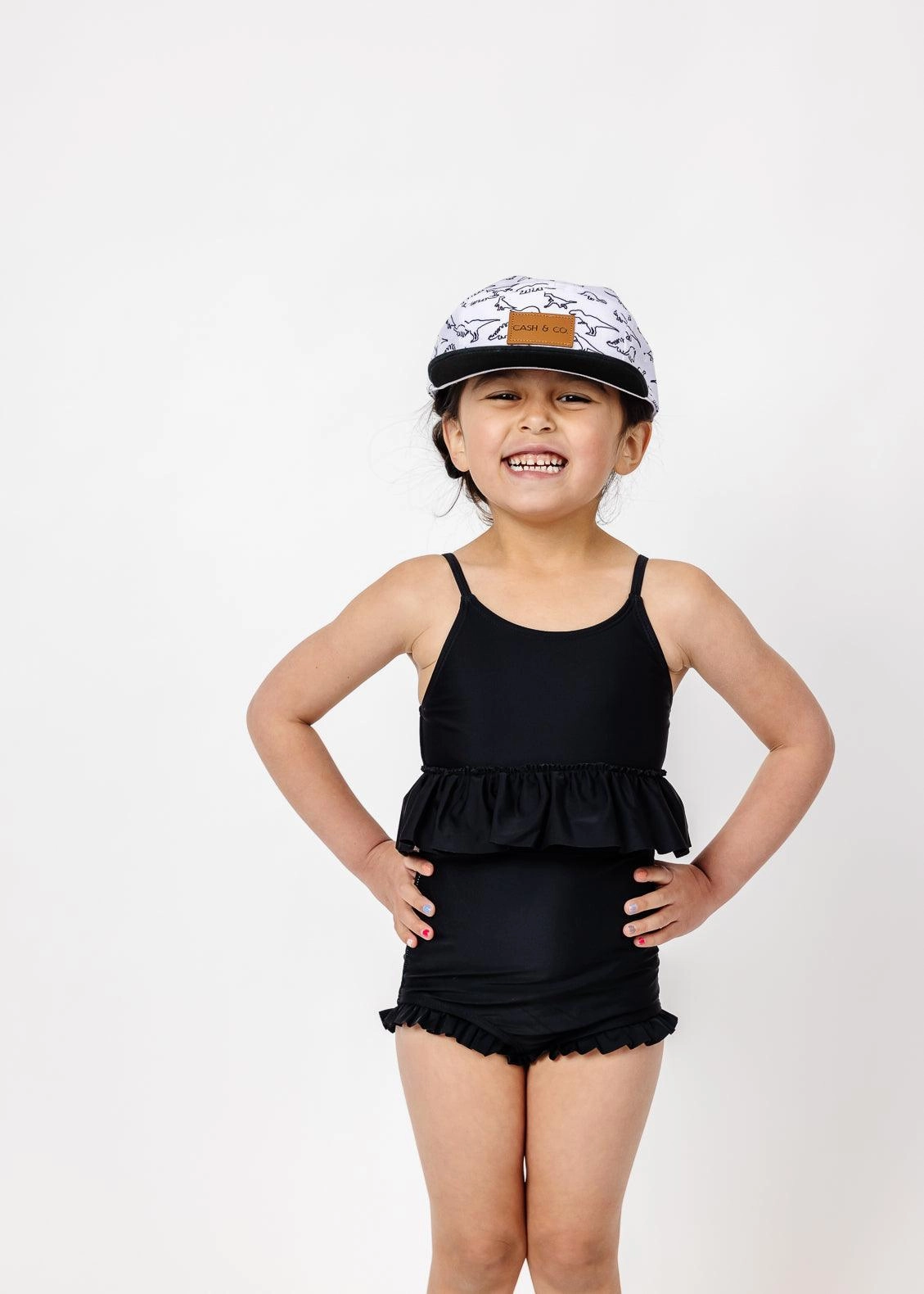 Black | Mini Peplum Top