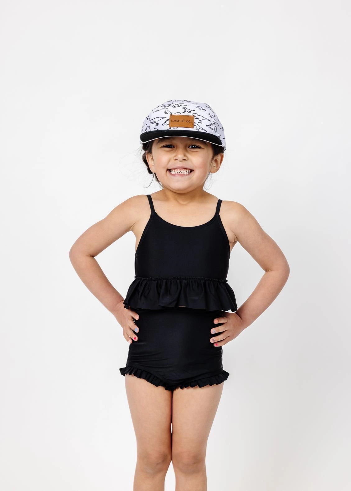 Black | Mini Peplum Top
