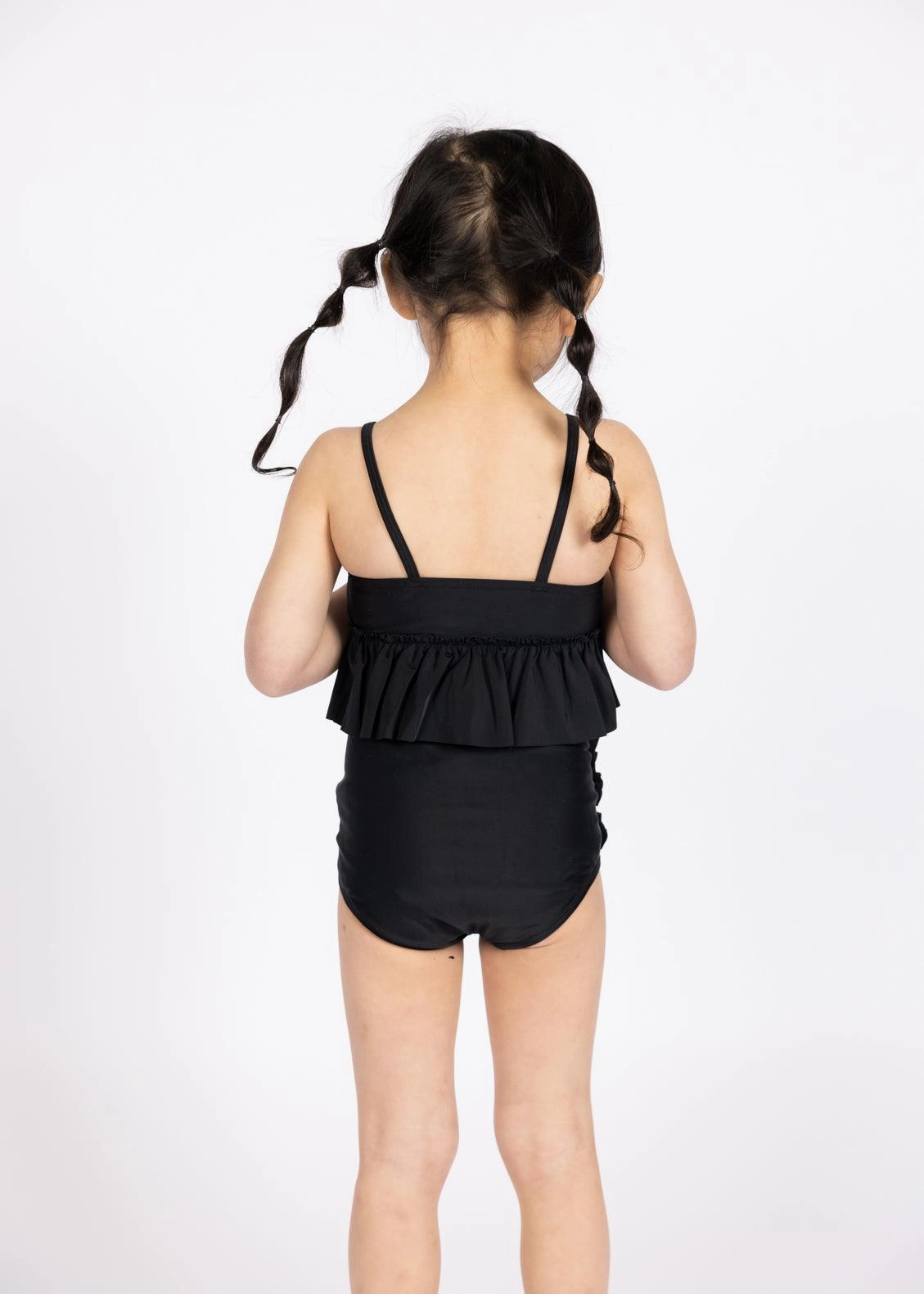 Black | Mini Peplum Top