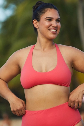 Blake Bikini Top - Coral Reef all purpose swimwear, comfortable swimwear for everyone