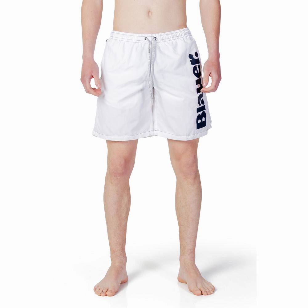 Blauer Polyester Men's Swimwear mens full coverage swimwear, stylish mens swim trunks