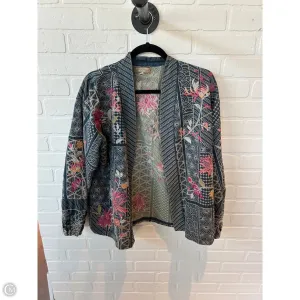 Blazer By Johnny Was In Blue & Cream, Size: M Johnny Was Clothing